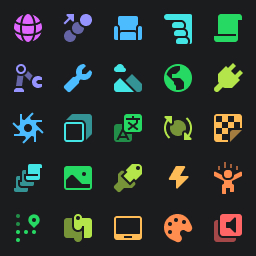 Icon colour systems