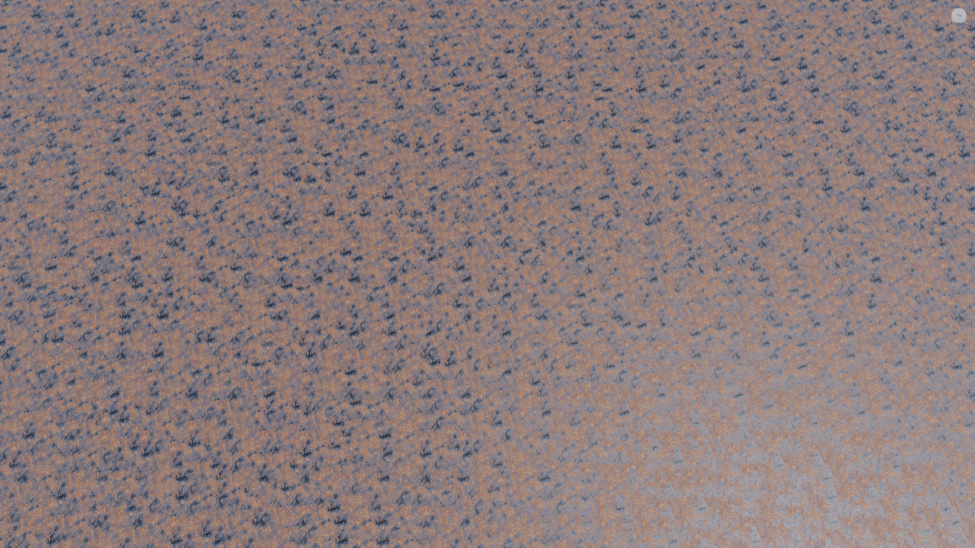 A black rusty baseplate viewed from the top down. The texture patch is pasted randomly so the repeats are harder to spot.